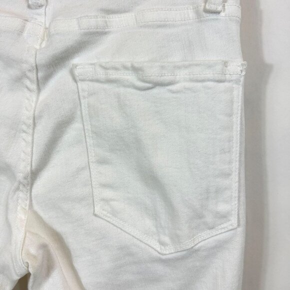 Frame Jean Womens 25 White Ankle Le Skinny De Jeanne Low Rise Stretch 5 Pocket - Picture 5 of 7